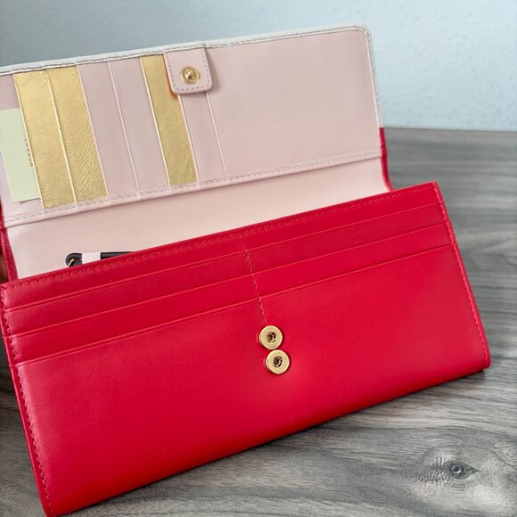 Radley London Hole Lotta Fun Large Leather Flapover Wallet Red - Picture 5 of 9